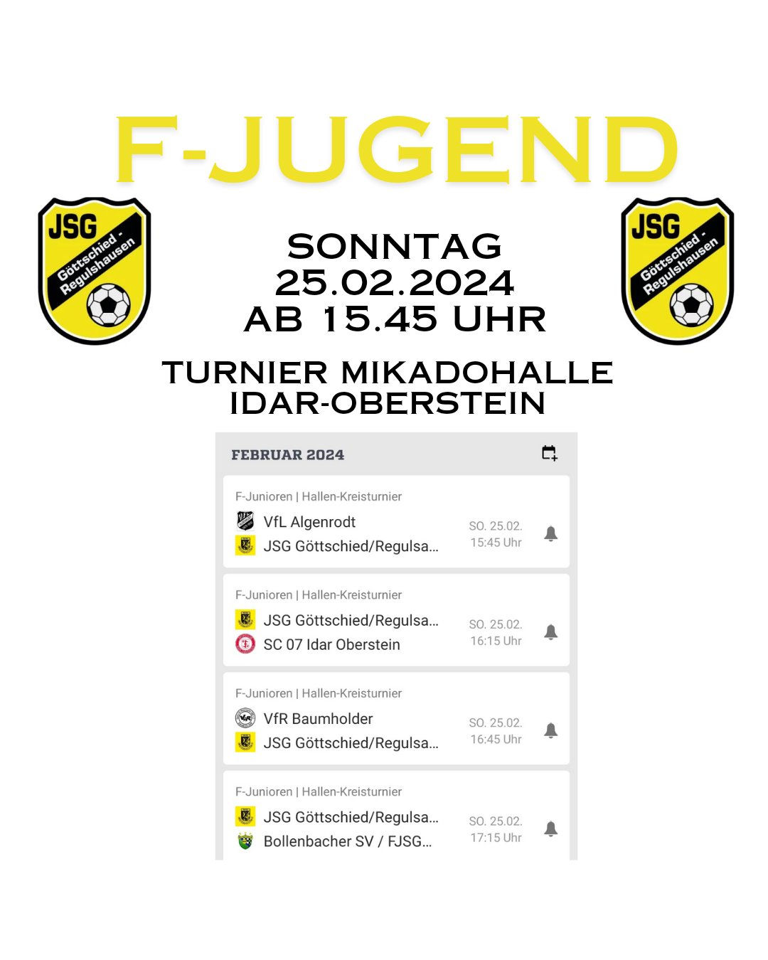 F Jugend Turnier